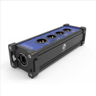 Blue-black portable network junction box